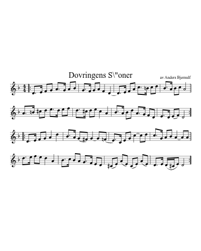 Dovringens S\"oner preview