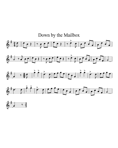 Down by the Mailbox