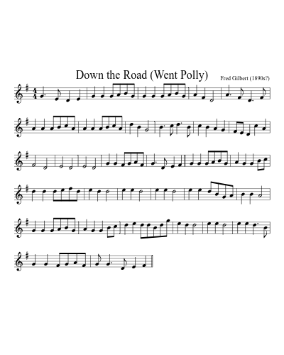 Down the Road (Went Polly)