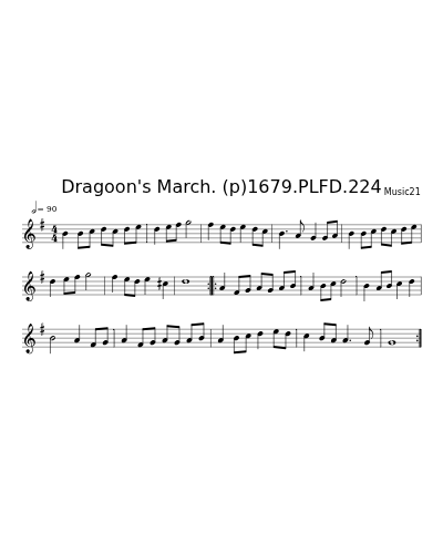 Dragoon's March. (p)1679.PLFD.224
