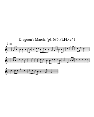 Dragoon's March. (p)1686.PLFD.241