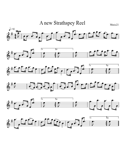 A new Strathspey Reel