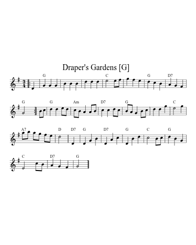 Draper's Gardens   [G] (Version 2)