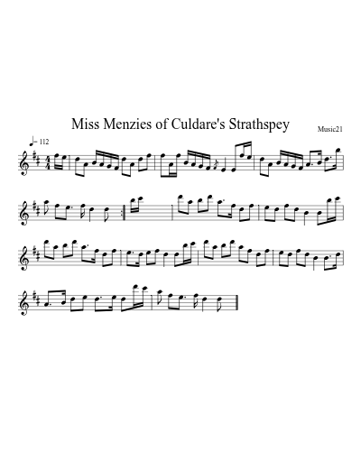 Miss Menzies of Culdare's Strathspey preview