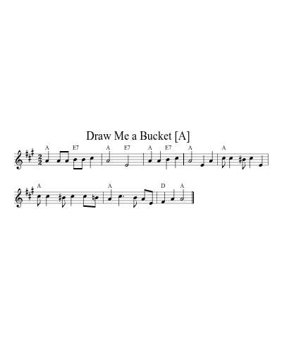 Draw Me a Bucket   [A]