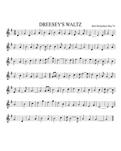 DREESEY'S WALTZ (Version 2)