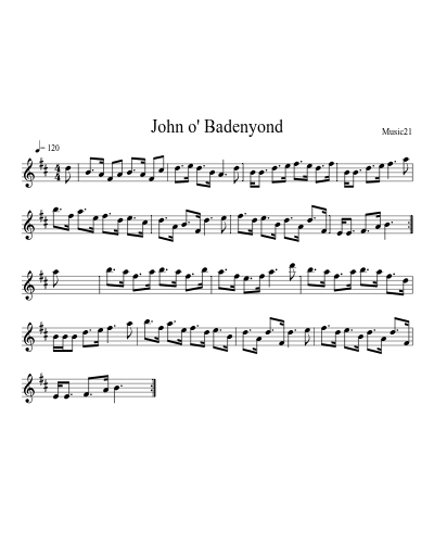 John o' Badenyond preview