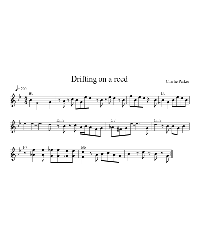 Drifting on a reed preview