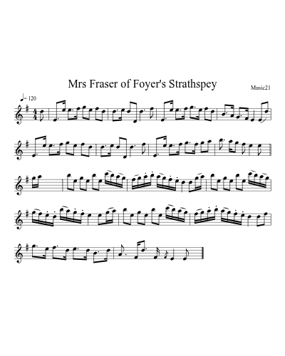 Mrs Fraser of Foyer's Strathspey preview