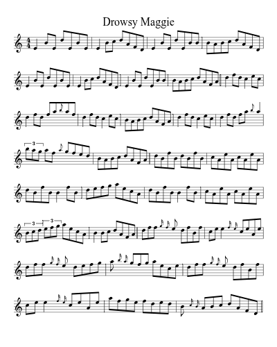Drowsy Maggie (Version 19) sheet music preview