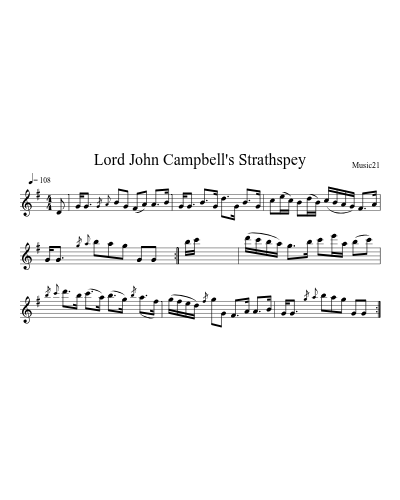Lord John Campbell's Strathspey preview