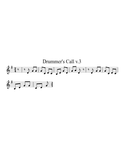 Drummer's Call v.3 (Version 2)