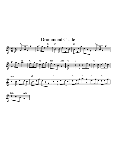 Drummond Castle (Version 4) sheet music preview