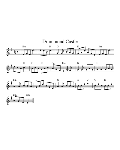 Drummond Castle (Version 7) sheet music preview