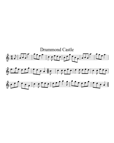 Drummond Castle (Version 9) sheet music preview
