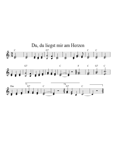 Du, du liegst mir am Herzen preview