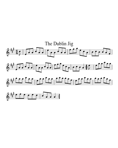 The Dublin Jig sheet music preview