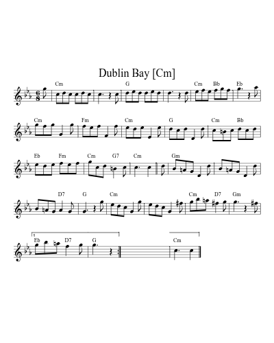 Dublin Bay [Cm] (Version 2)