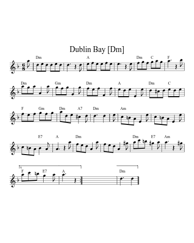 Dublin Bay [Dm] (Version 3)