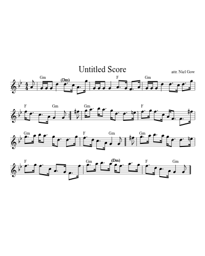 Duchess Of Gordons Fancy (Version 2)