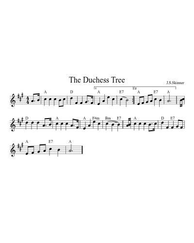 The Duchess Tree sheet music preview
