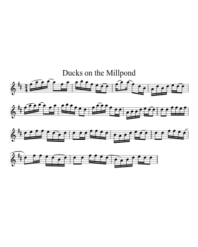 Ducks on the Millpond (Version 2) sheet music preview