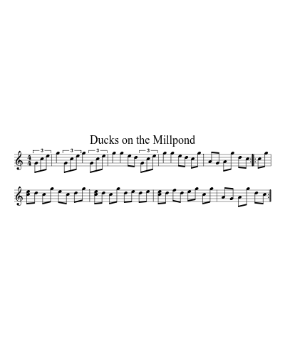 Ducks on the Millpond (Version 3) sheet music preview