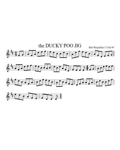the DUCKY POO JIG (Ducky Poo Jig)