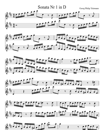 Sonata Nr 1 in D preview