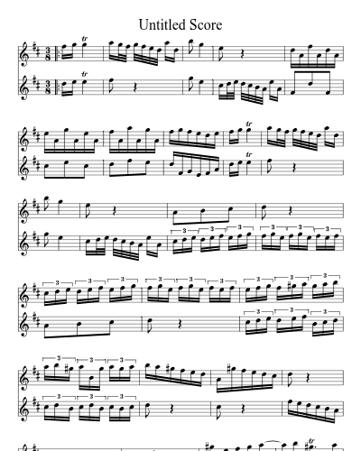 Untitled (Duetsonata 1 D) (#24495)