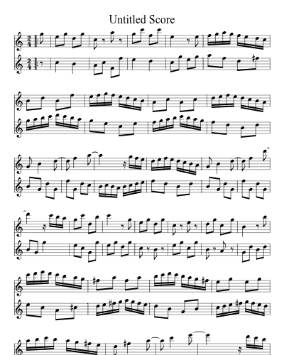 Untitled (Duetsonata 3 C) (#24507) sheet music preview