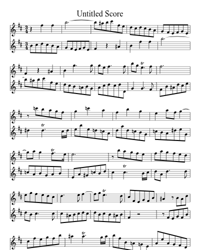 Untitled (Duet Sonata 1 D) (#24514)