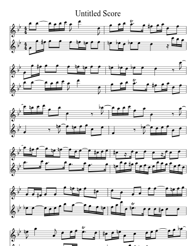 Untitled (Duet Sonata 2 Bb) (#24522) preview