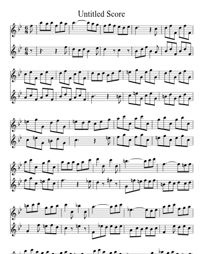 Untitled (Duet Sonata 2 Bb) (#24523) preview