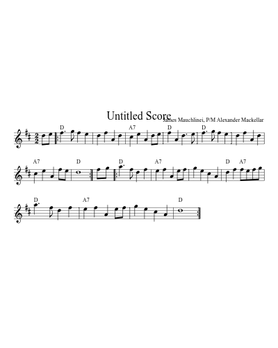 Duke Of Perth2 (Version 4) sheet music preview