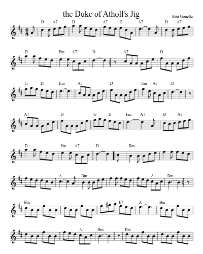 the Duke of Atholl's Jig (Version 2)