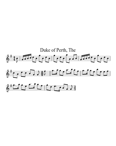 Duke of Perth, The (Version 4) sheet music preview