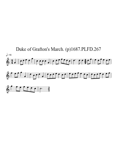 Duke of Grafton's March. (p)1687.PLFD.267