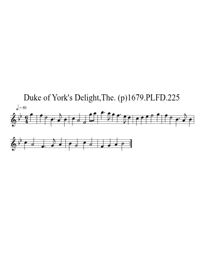 Duke of York's Delight,The. (p)1679.PLFD.225
