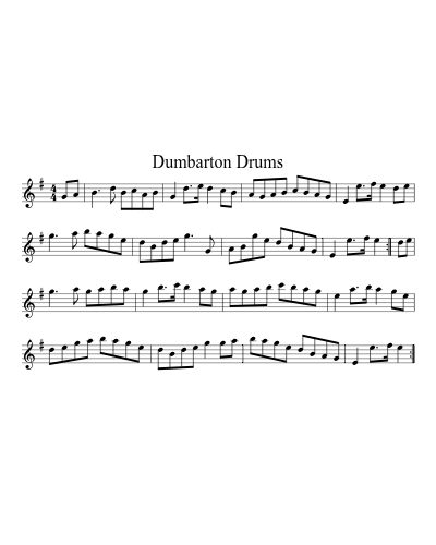 Dumbarton Drums (Version 4)