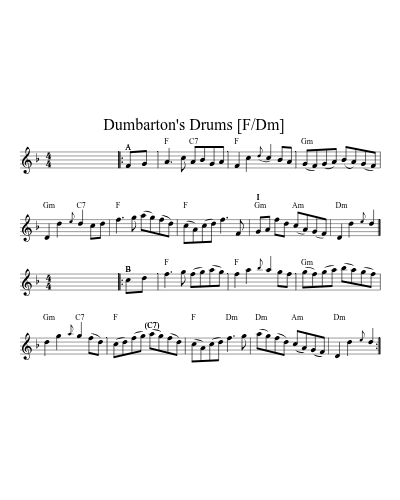 Dumbarton's Drums    (G/Em) (Version 2)