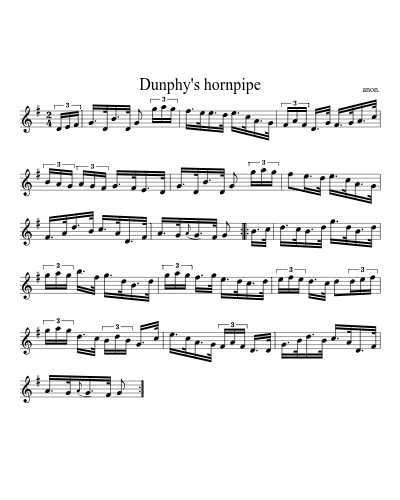 Dunphy's Hornpipe (Version 7)