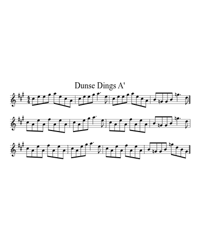 Dunse Dings A'