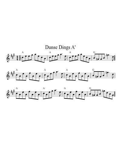 Dunse Dings A' (Version 2)