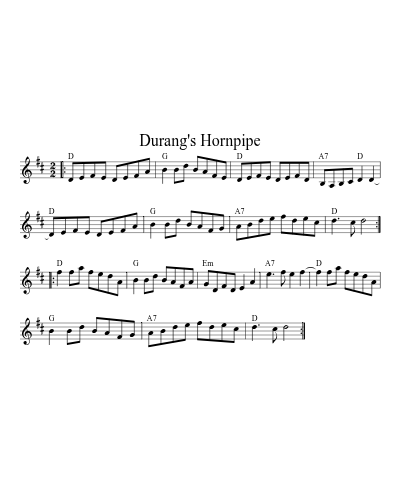 Durang's Hornpipe (Version 5)