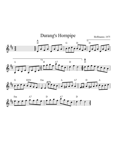 Durang's Hornpipe (Version 6)