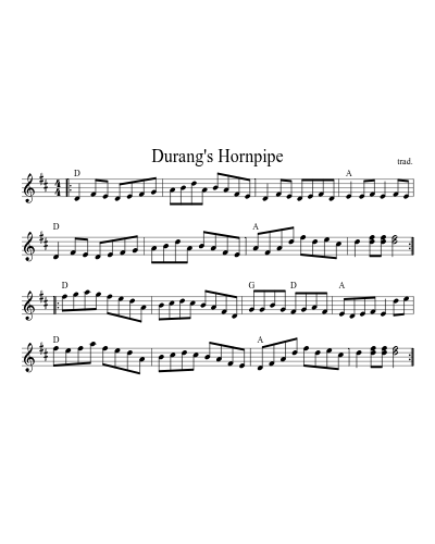 Durang's Hornpipe (Version 7)