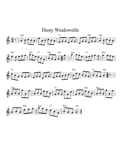 Dusty Windowsills (Version 6)