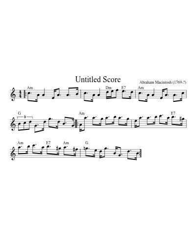 Earl Of Angus And Arran1 (Version 3) sheet music preview