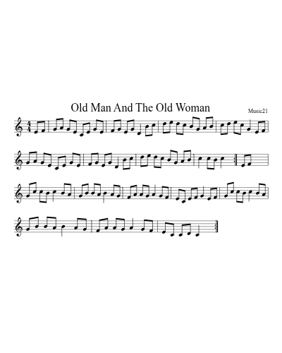 Old Man And The Old Woman